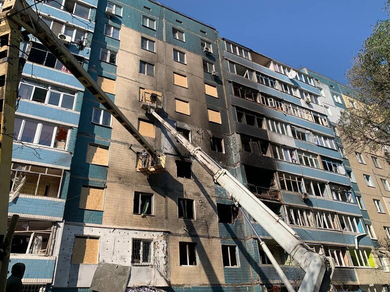 Камʼянське після атаки Шахедом