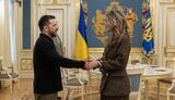 Volodymyr Zelenskyy and Dilan Jeschilgöz-Zegerius