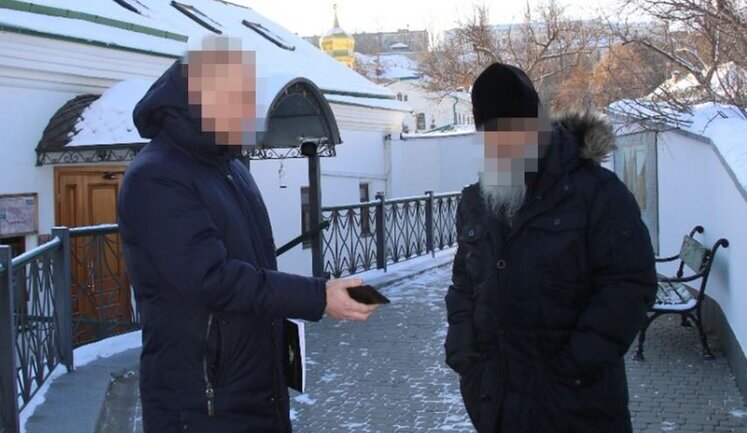 Priest of Kyiv-Pechersk Lavra, at whose service pro-Russian songs were sung, was informed of suspicion, - SSU. PHOTOS