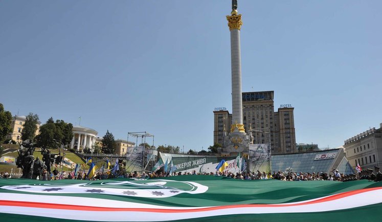 Ukrainian soldiers celebrated Day of Ichkeria victory over Russian occupants in Grozny. PHOTOS+VIDEO