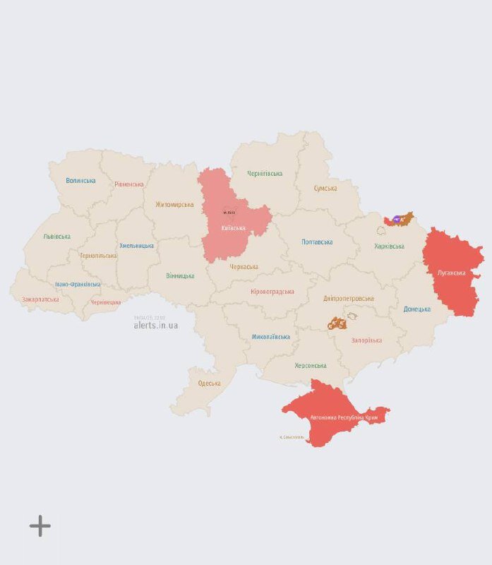 карта тривог
