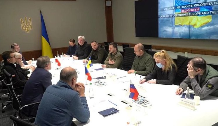 Це потужне свідчення підтримки, - Зеленський зустрівся з прем’єрами Польщі, Чехії та Словенії у Києві. ВIДЕО