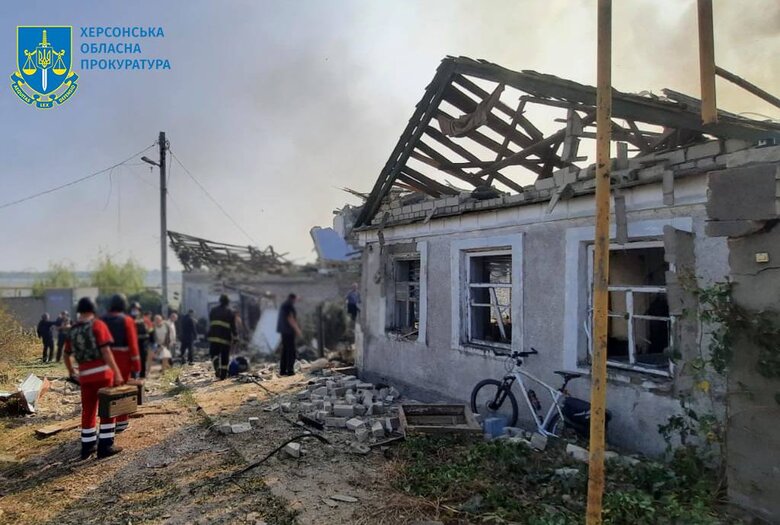 Consequences of shelling of Kherson region by Russian occupants: 1 person killed, 6 injured 01