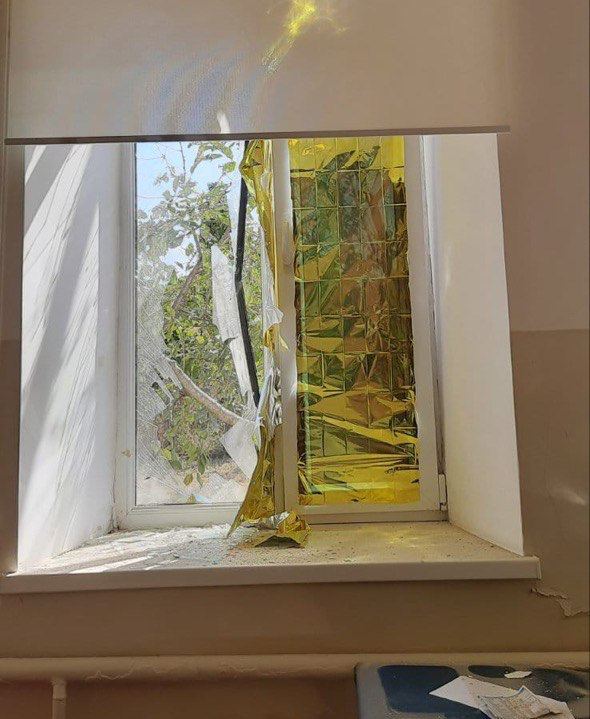Ruscists fired at dispensary in Stanislav, Kherson region 02