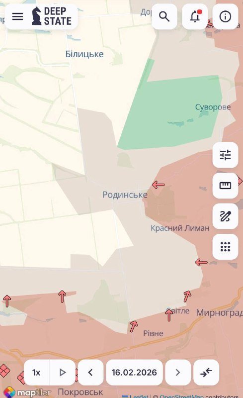 Карта DeepState: оккупанты давят в Мирнограде