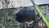 Russian strike on five-storey building in Bilozerske on 30 May