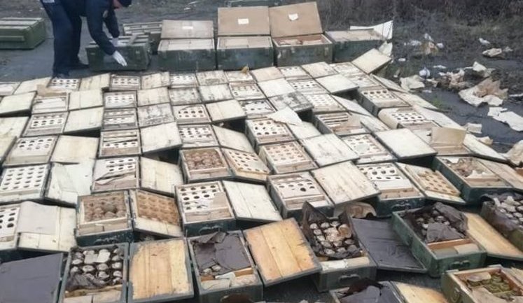 Более 1600 гранат, 62 пистолета Макарова, 124 ящика патронов: в Мариуполе обнаружен огромный тайник с оружием и боеприпасами. ВИДЕО+ФОТОрепортаж