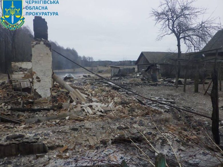 Последствия обстрелов приграничья Черниговщины, начато производство 01