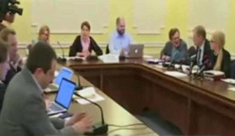 "Have you no shame? Stop before I tell how you adopted budget-2014!" - Yuzhanina, Tymoshenko, and Kuzhel discuss deoffshorization bills. VIDEO