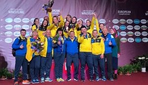 Женская сборная Украины стала лучшей на чемпионате Европы по вольной борьбе. ФОТО