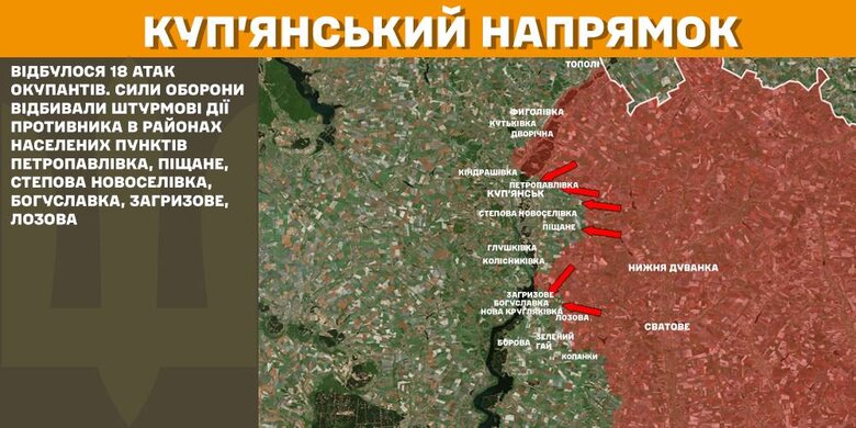 Мапи бойових дій на 2 лютого