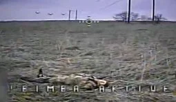 дрон атакує росіянина