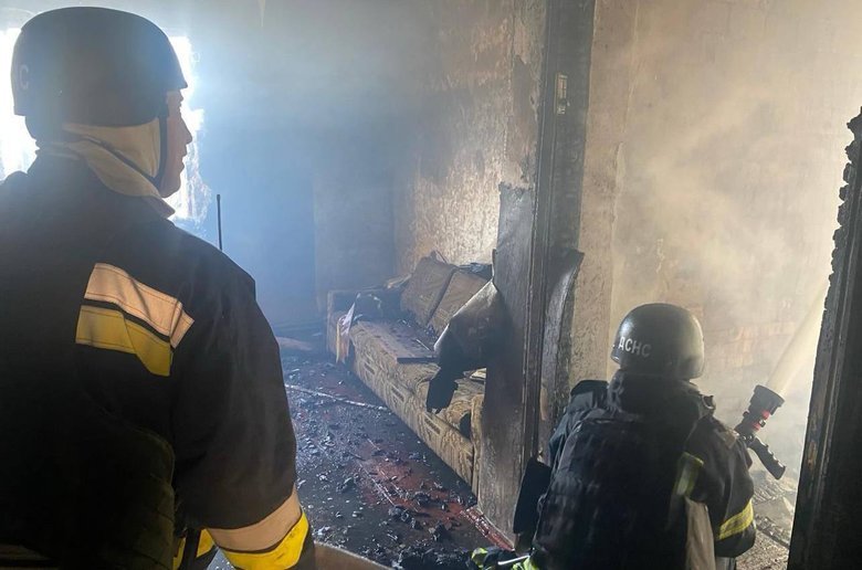 Russian shelling of Nikopol