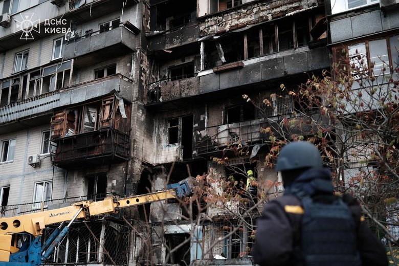 Russian attack on Kyiv on 26 October
