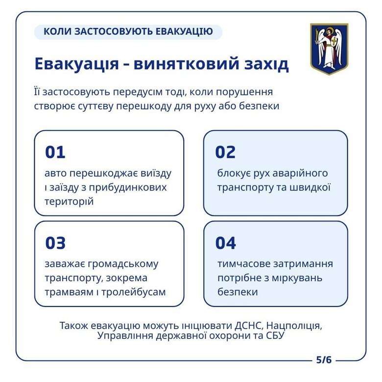 У Києві змінять вартість транспортування евакуйованих автомобілів