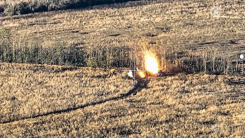 Знищення воїнами 32-ї бригади ворожого танку Т-90 03