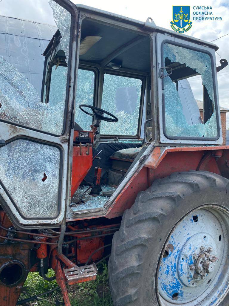 Occupiers shelled farm in Sumy region 01