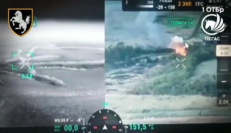 Soldiers of Siversk Brigade destroy Russian tank on border of Zaporizhzhia and Donetsk regions. VIDEO