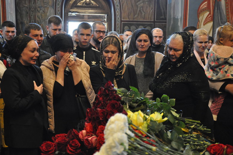 Farewell to cyborg paratrooper of 95th Brigade Ruslan Borovik, who died in battles with Russian occupiers in east, said goodbye in Kyiv 53