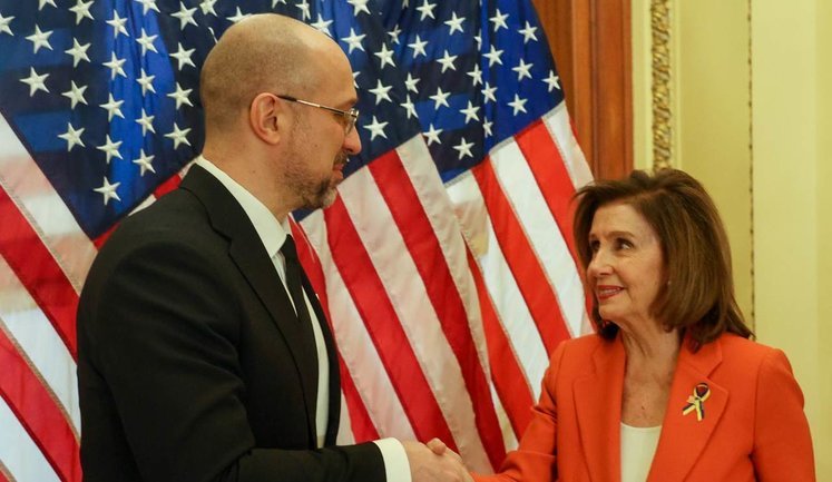 Шмигаль обговорив зі спікером Палати представників Конгресу США Пелосі подальші кроки підтримки України. ФОТО