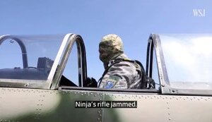 Стрілець "антидронового" літака Як-52 збиває ворожий розвідувальний БПЛА "Орлан" над Одещиною. ВIДЕО