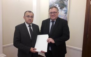 Hungary's newly appointed ambassador to Ukraine assumes duties, starts learning Ukrainian, Deputy Foreign Minister Bodnar says. PHOTO