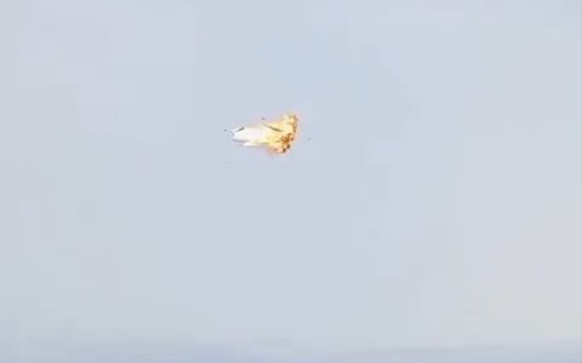 Момент збиття та детонації російського 