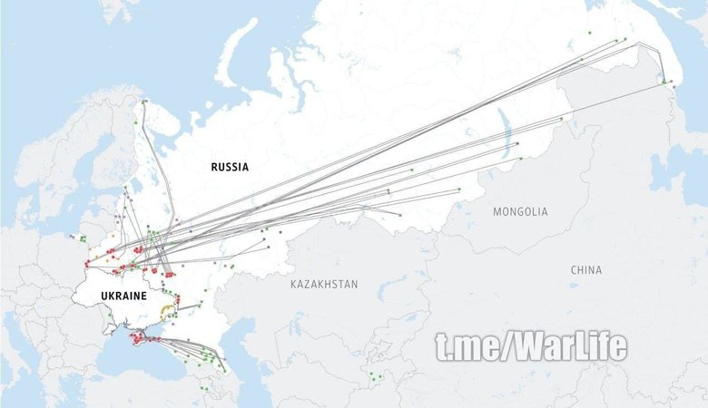 Расположение российских войск вокруг Украины 07