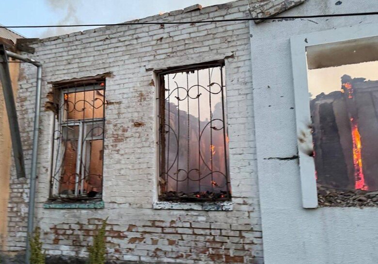 Shelling of the Nikopol district on 2 June