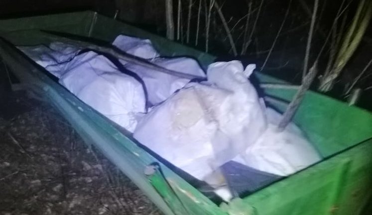 Трое украинцев на двух подводах везли в Беларусь 800 килограммов сала, - ГПСУ. ФОТОрепортаж