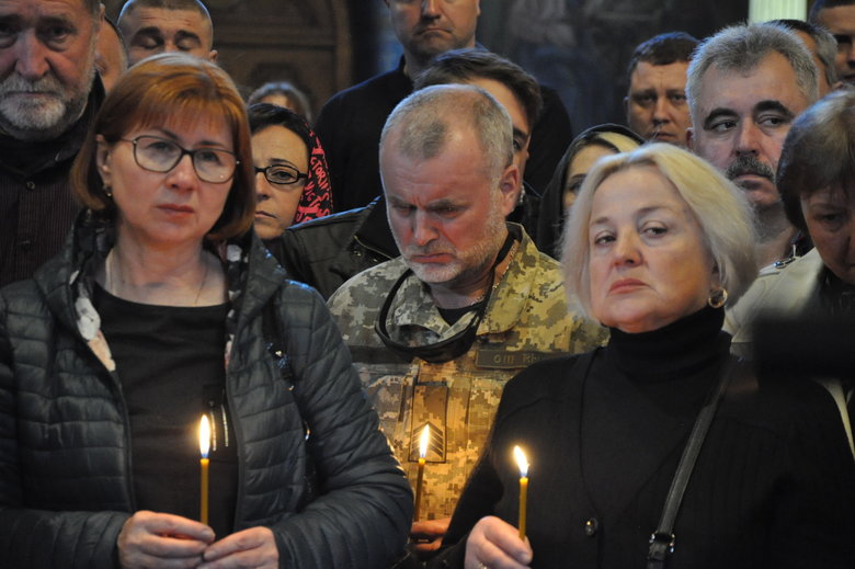 Farewell to cyborg paratrooper of 95th Brigade Ruslan Borovik, who died in battles with Russian occupiers in east, said goodbye in Kyiv 52