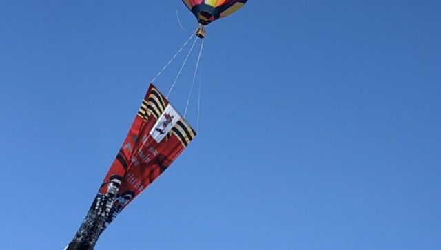 40-метровий портрет Сталіна запустили в небо над окупованим Кримом у роковини підписання указу про депортацію кримських татар 02 40-метровий портрет Сталіна запустили в небо над окупованим Кримом у роковини підписання указу про депортацію кримських татар 02