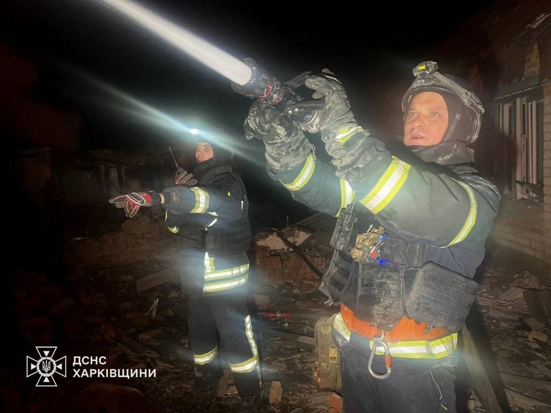 Нічна атака РФ на Великий Бурлук: 3 постраждалих