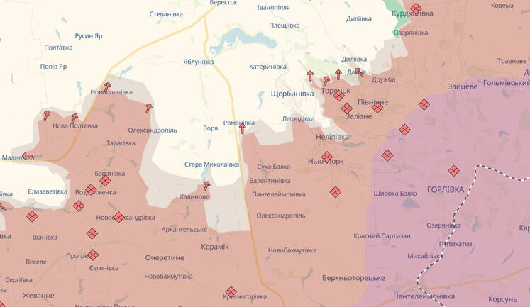 Рашисты продвинулись возле Новой Полтавки, Малиновки и Романовки на Донетчине, - DeepState. КАРТЫ