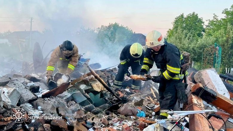 Удар по Черниговской области 14 июля