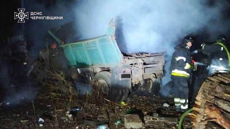 Shelling of Chernihiv region