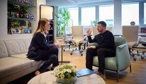 Володимир Зеленський та Роберта Мецола