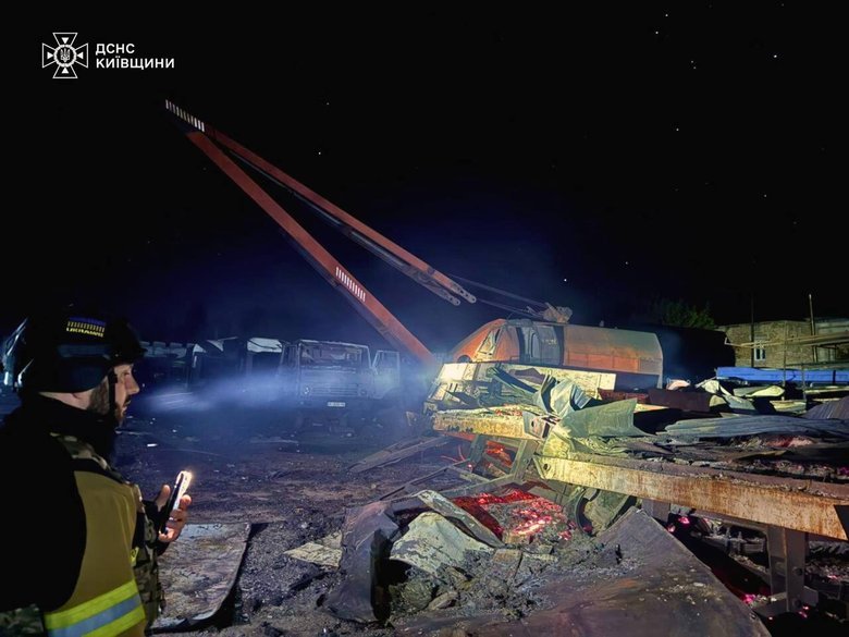 Kyiv region after shelling