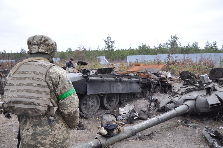 Russian occupiers equipment near Bucha destroyed 10