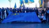 Акція на підтримку кримських татар відбулася на площі Прав Людини в Парижі. ВІДЕО+ФОТОрепортаж