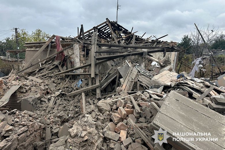 Donetsk region after the shelling on 22 October