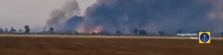 Зранку під Генічеськом лунають потужні вибухи: детонують боєприпаси окупантів, - Андрющенко 02