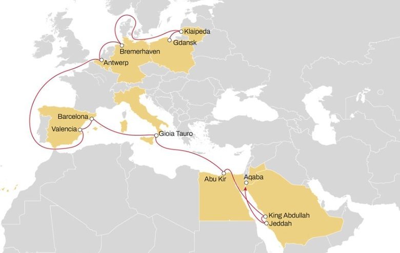 Компанія MSC запускає маршрут в обхід Ормузької протоки