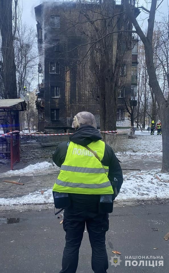 Київ наслідки обстрілу