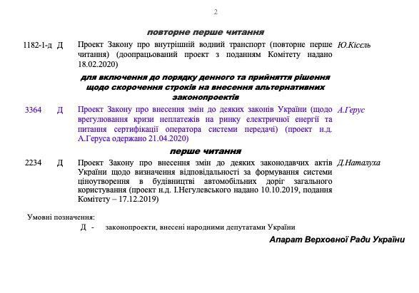У Слузі народу оприлюднили порядок денний позачергового засідання Ради 02