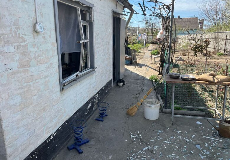 The shelling of Nikopol on 17 April 2025. There are dead and wounded