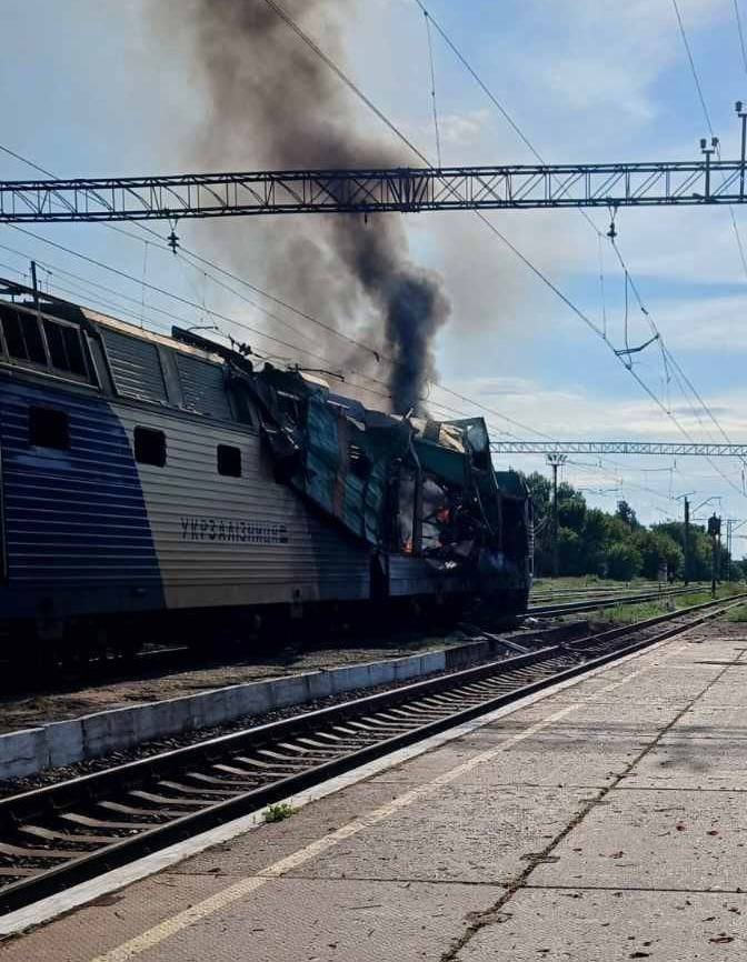 Удар по потягу на Дніпропетровщині
