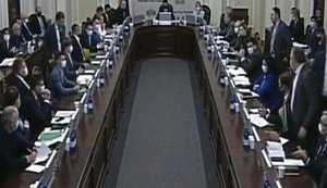 "Слуги народу" пішли з погоджувальної ради під час виступу Порошенка про офшор. ВIДЕО