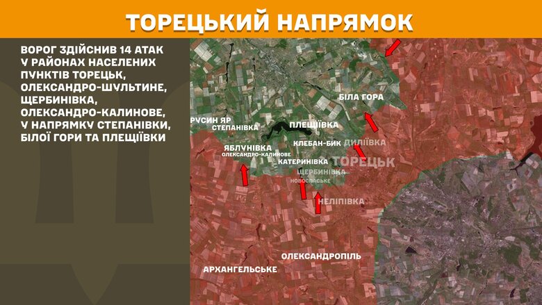 Мапи бойових дій на ранок 31 липня