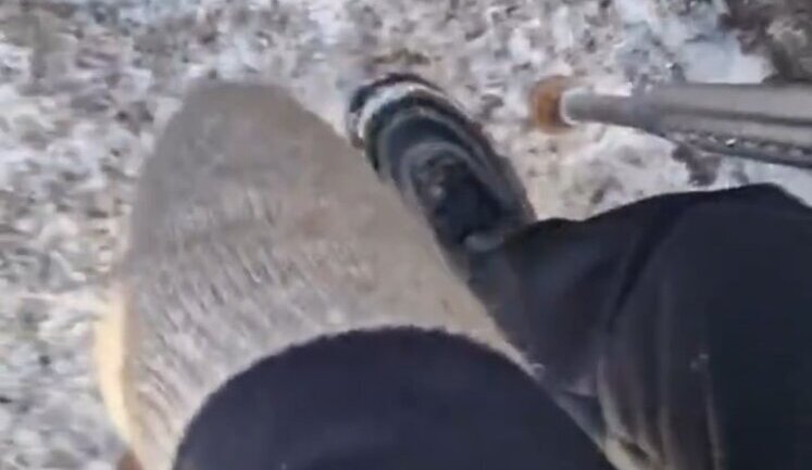 One-legged Russian soldier complains about barrier-free access in dugout: "Step is about 50 centimetres, and then to right down another 10. It’s quite quest". VIDEO